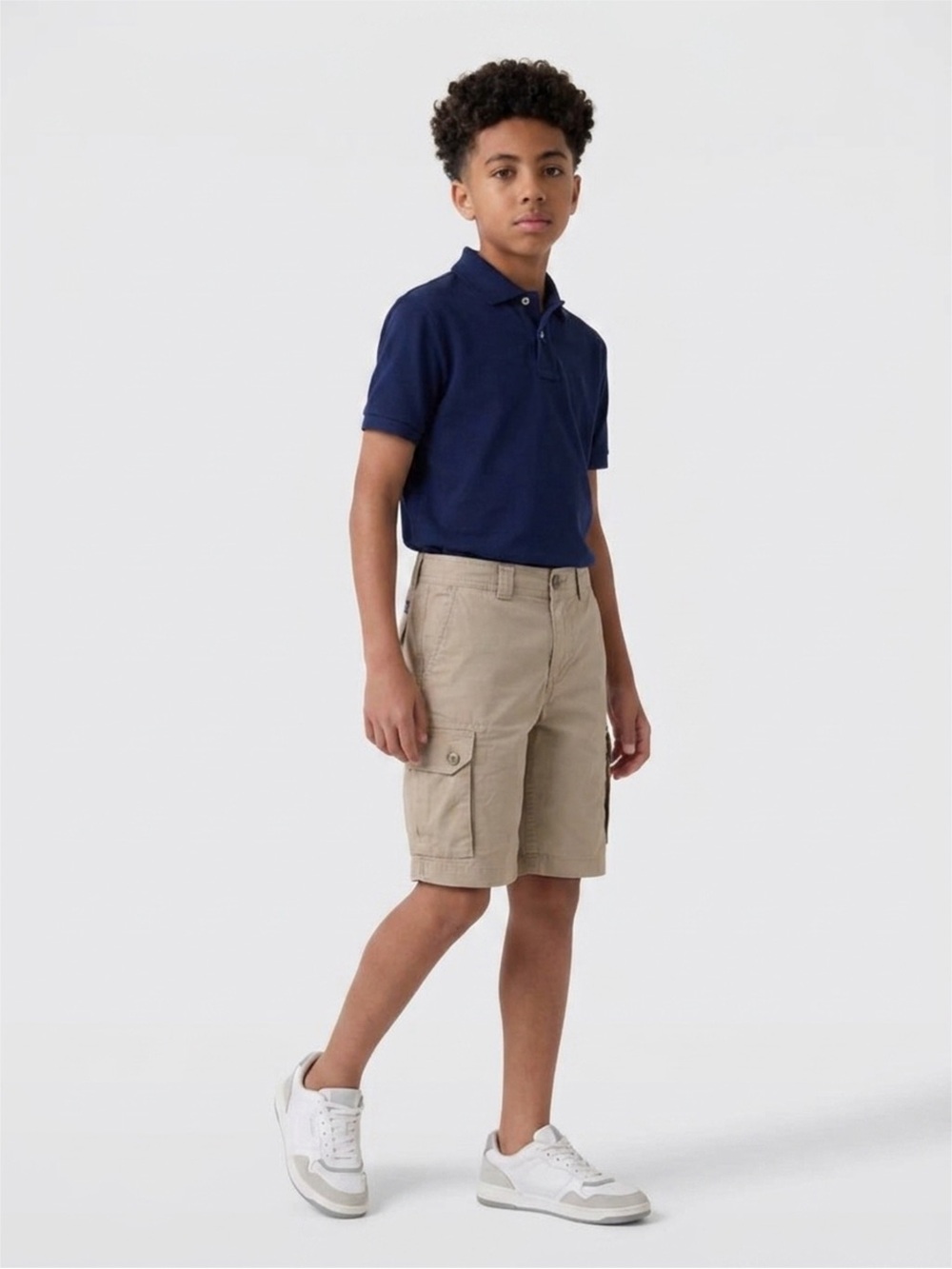 Polo Ralph Lauren Youth Size 10 Khaki Cargo Cotton Shorts (0290) Coastal Preppy